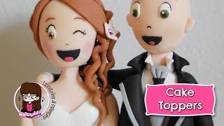 Le mie creazioni in Fimo  ♡ CAKE TOPPERS ♡ matrimonio [upl. by Shornick]