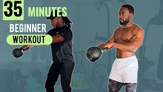 No Gym Full Body workout with Kettlebell [upl. by Mcnully]