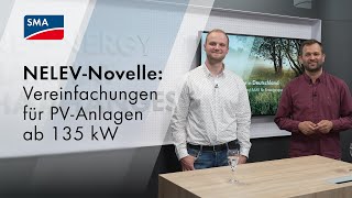 Installiere jetzt viel einfacher PVAnlagen ab 135 kW – dank der NELEVNovelle [upl. by Yenobe]