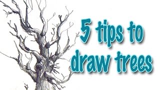 5 tips to draw trees effectively [upl. by Noiram]