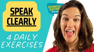 Speak More Clearly 4 Speech Therapy Exercises for Articulation [upl. by Cecilio]