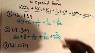 Write Decimals In Expanded Form [upl. by Astri599]