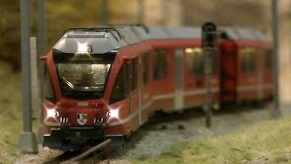 BEMO Modelleisenbahn Schauanlage auf der Modellbahn Ausstellung Köln 2016 [upl. by Tirb]