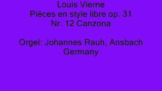 Louis Vierne op 31 Nr 12 Canzona [upl. by Eenot]