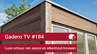 184 Luxe schuur van ayous en eikenhout bouwen [upl. by Elaynad]