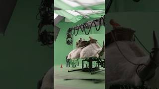 Sky Bison APPA Ride The Last Airbender Behind the Scenes shorts greenscreen behindthescenes [upl. by Aihtibat]