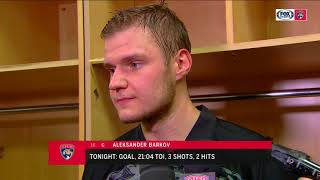 Aleksander Barkov on winning his 200th win with the Panthers [upl. by Borries]