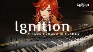 Ignition A Name Forged in Flames  Natlan Piano Arrangement  Genshin Impact [upl. by Quenna]