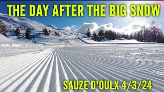 Sauze dOulx  The day after the big snow [upl. by Assirual]