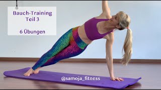 127 Bauchtraining Teil 3 mit 6 Übungen  ab workout 6 exercises for everyday [upl. by Slin]