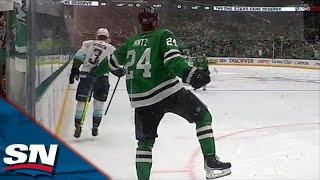 Stars Roope Hintz Steals Puck Off Krakens Jamie Oleksiak Before Sniping Top Corner [upl. by Huldah909]