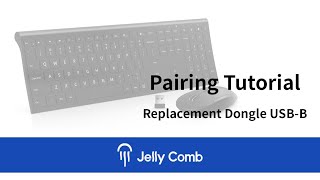 Jelly Comb Keyboard Combo Receiver Pairing Tutorial [upl. by Favien]