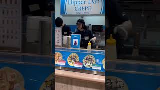 Dipper Dan Crepe at The Canal City Fukuoka Japan dipperdancrepe fukuoka japan canalcity shorts [upl. by Tamberg]