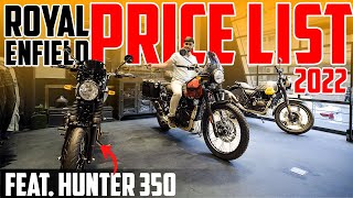 New Himalayan Coming 2022 All Royal Enfield Bikes  Feat Hunter 350 Latest Price List [upl. by Reggi467]