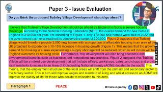 AQA Geography GCSE Paper 3  Prerelease 2024 9 Marker  Level 2 Model Answer [upl. by Rombert]