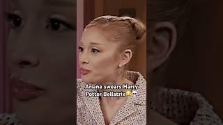 Ariana Grande angry about Harry Potter ArianaGrande HarryPotter Bellatrix funny Arianators [upl. by Yeuh]