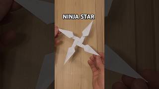 HOW TO MAKE NINJA STAR SHURIKEN ORIGAMI PAPER CRAFT  PAPER NINJA WEAPON STAR [upl. by Constancia]