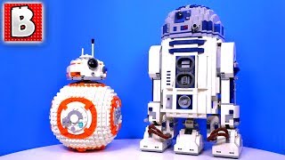 LEGO Star Wars BB8 75187 amp UCS R2D2 10225  Unbox Build Time Lapse Review [upl. by Arnon542]