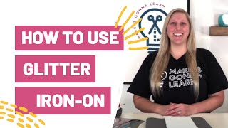 How To Use Glitter IronOn With Your Cricut [upl. by Ramor]