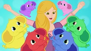 Un Elefante se balenceaba Rapunzel Canciones de hadas para niños pequeños [upl. by Heron]