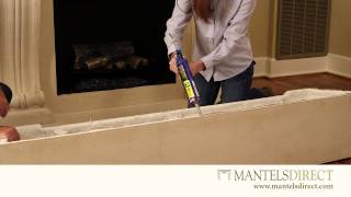 Stone Mantel Surround Kit  Installation  MantelsDirectcom [upl. by Neddy]