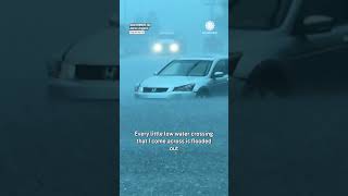 Cars Streets Underwater in Southeast North Carolina Flooding [upl. by Jewett]