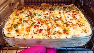 White Sauce Pasta  Creamy Bake Pasta Easy Steps [upl. by Lasser]