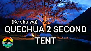 🏕 Nearly wild camping in 2 SECOND tent Decathlon Quechua 🏕 [upl. by Lerud]