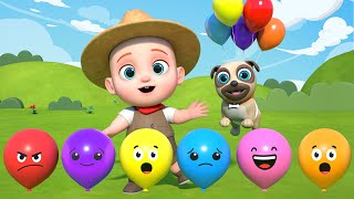 Jugando y Aprendiendo con Globos  Bolas de Colores  Leo Español Canciones Infantiles [upl. by Asen996]