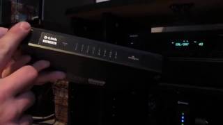 DLink Gigabit Switch UnboxingReviewHookup [upl. by Neeham]