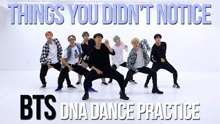 things you didnt notice in BTS DNA DANCE PRACTICE [upl. by Lesig]