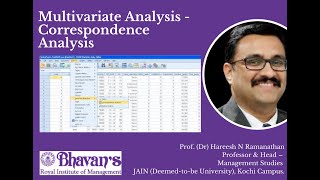 Correspondence Analysis using SPSS  Handson session [upl. by Nylra]