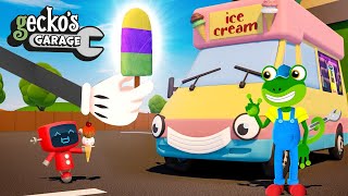 Learn Colors with Ice Cream and More｜Geckos Garage｜Cartoon For Kids｜Learning Videos For Toddlers [upl. by Bucher]