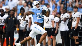 Omarion Hampton  Week 2 Highlights  CFB Player Of The Week [upl. by Aihk44]