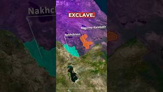 The Exclave Nobody Talks About 🔥shorts maps russia azerbaijan facts geopolitics history geo [upl. by Allisirp]