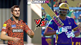 KKR 🆚 SRH PlayOff Match IPL 2024  Last Ball Thriller⚡️CRICKET 24 [upl. by Aidnahs]