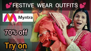 HUGE Myntra Sale Haul  Bestest Kurta set  FestiveWedding wear outfit  jagritifabcollection [upl. by Ahterod604]