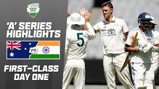 Australia A v India A  Firstclass match two  Day 1 [upl. by Brufsky963]