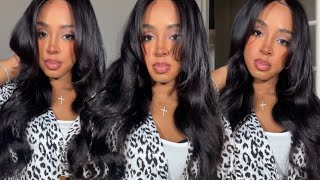 Curtain Bang Easy Install Wig Affordable Wig Review Ft Subella Hair [upl. by Rockie980]