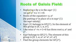 Continuation of Galois Field [upl. by Nnawtna]