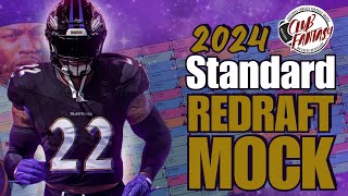 2024 Fantasy Football Mock Draft  Standard Scoring NonPPR [upl. by Eiramenna196]