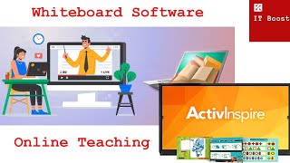 ActivInspire Whiteboard Software  Online Teaching  Screen recording [upl. by Kciredohr830]