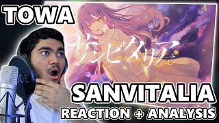 TOKOYAMI TOWA  SANVITALIA サンビタリア  常闇トワ  First Time REACTION amp Analysis [upl. by Jere]