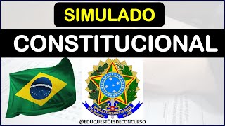 simulado DIREITO CONSTITUCIONAL 2024 direitoconstitucional concursospúblicos [upl. by Ellehcit280]