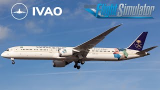 رحلة السعودية افتراضية MSFS2020 Flight No SVA588 From OEJN TO OMDB quotIVAO Online quot [upl. by Hagerman]