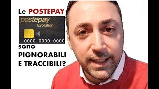 LE POSTE PAY SONO PIGNORABILI E TRACCIABILI [upl. by Cerellia283]