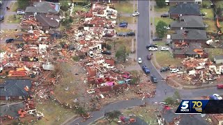 Tornado leaves Oklahoma City neighborhood picking up the pieces [upl. by Weirick558]