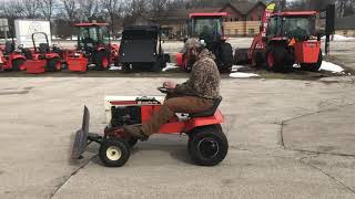 1978 Simplicity Broadmoor System 5008 Riding Lawn Tractor Driving [upl. by Atnod]