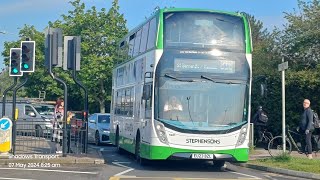 ITS MOVING Stephensons of Essex Scania N250UD Enviro 400MMC EU23 BZL 621 Route 816  7524 [upl. by Enaerb]