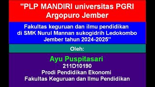 PLP MANDIRI Ayu Puspitasari [upl. by Allac]